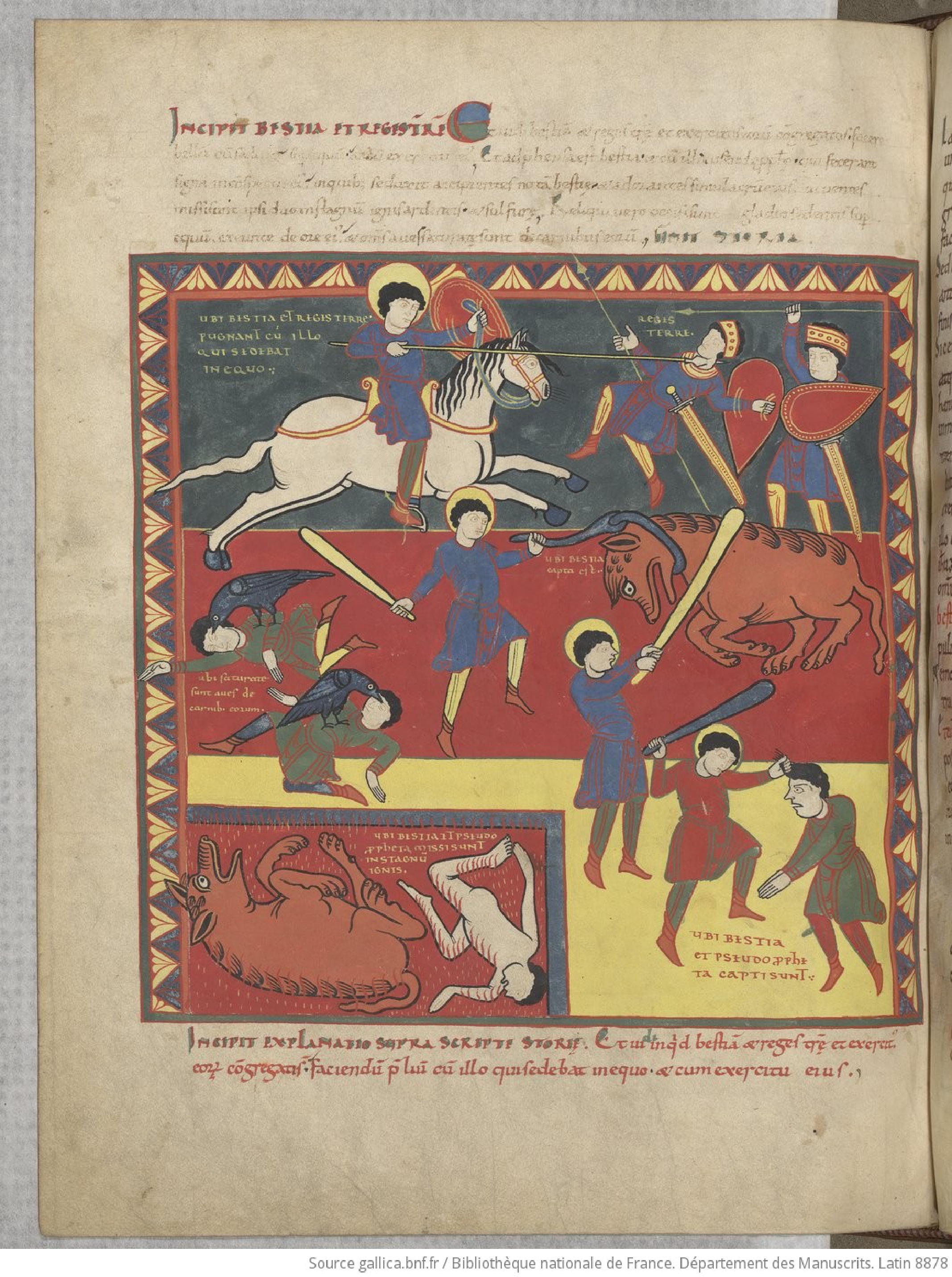 Source gallica.bnf.fr / BnF : Beatus a Liebana , Commentarius in Apocalypsin (latin 8878)