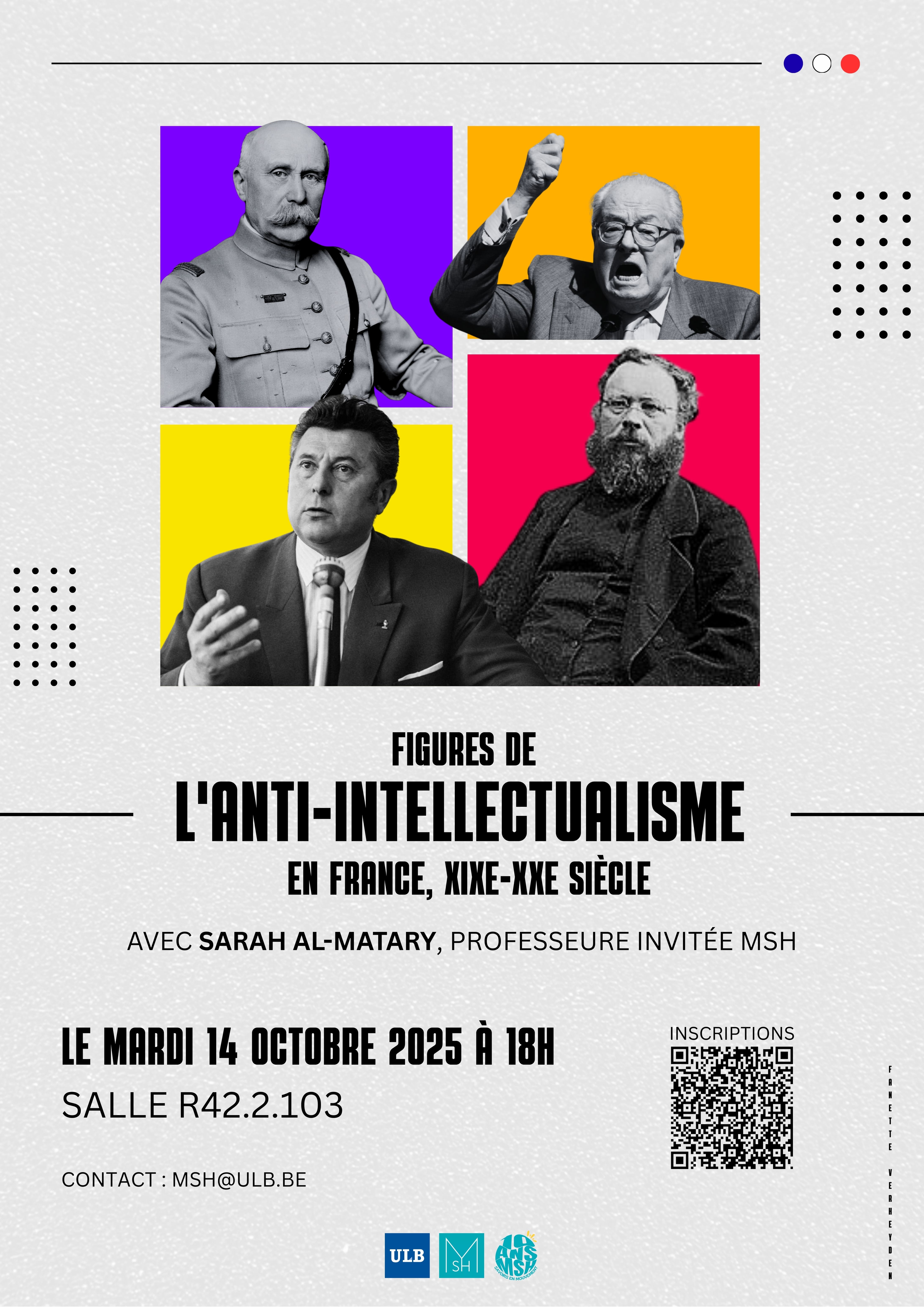 Affiche conférence de rentrée MSH